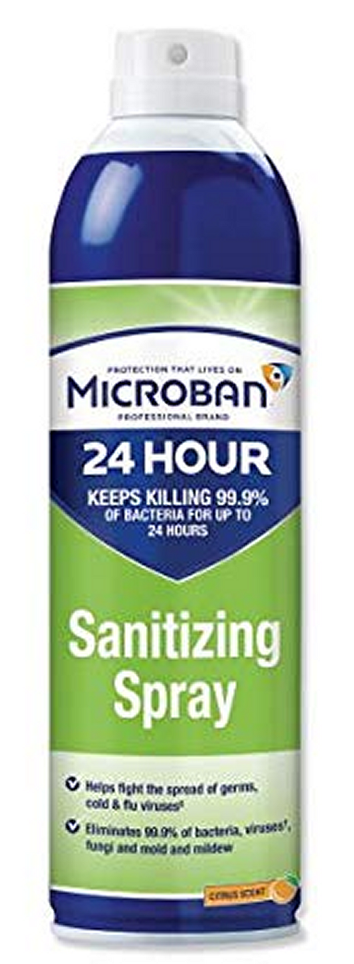 Microban Sanitizing Spray - Click Image to Close